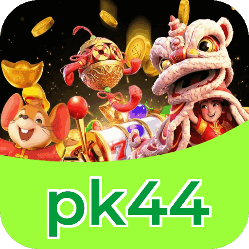Interface do aplicativo pk44 mostrando jogos disponíveis no iOS e Android